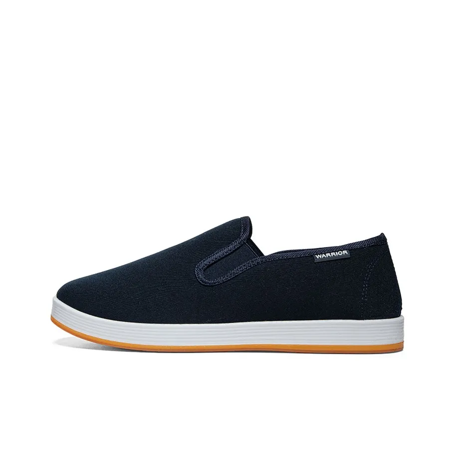 Warrior Lightweight And Breathable Low Top Canvas metallic shoes Men's Dark Blue