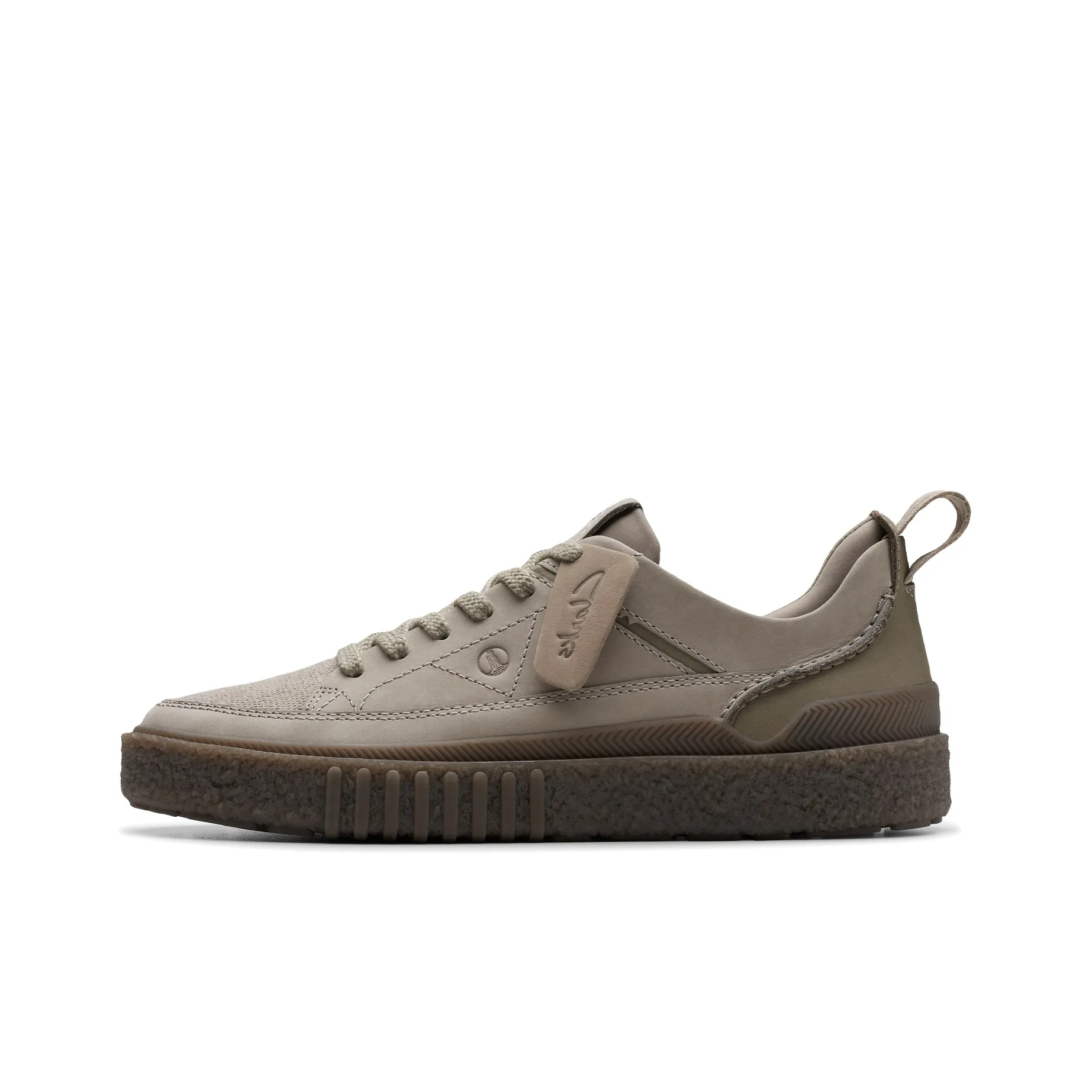 Clarks Low Top Skateboard Shoes Men's Gray