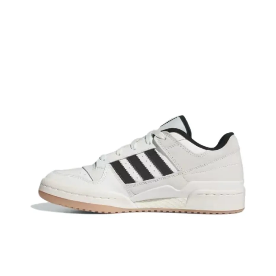 Adidas Originals FORUM Амортизация Износостойкие Низкие Кроссовки для скейтбординга Женские Черный Белый