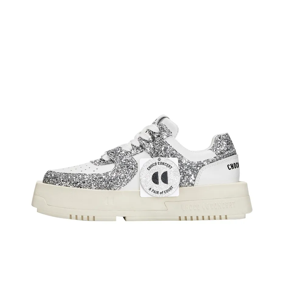 CHOCO CONCERT Низкий топ Скейтборд Кроссовки Унисекс Серебряный