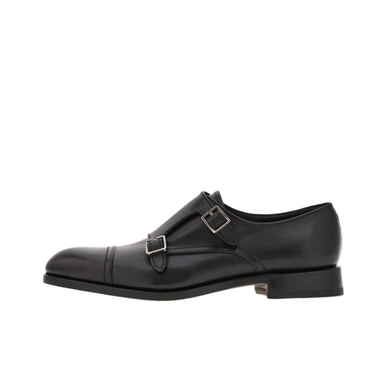 FERRAGAMO Double monkstrap Leather Monk Shoes