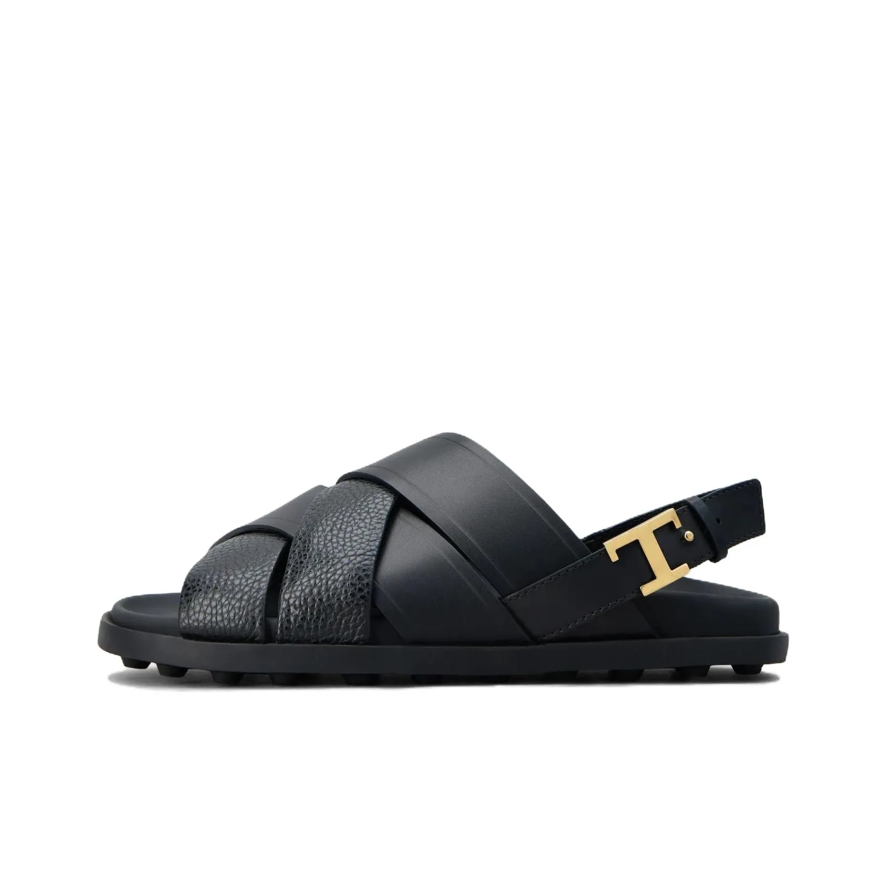 TOD'S Logo-Buckle Interwoven Strap Sandals Women's