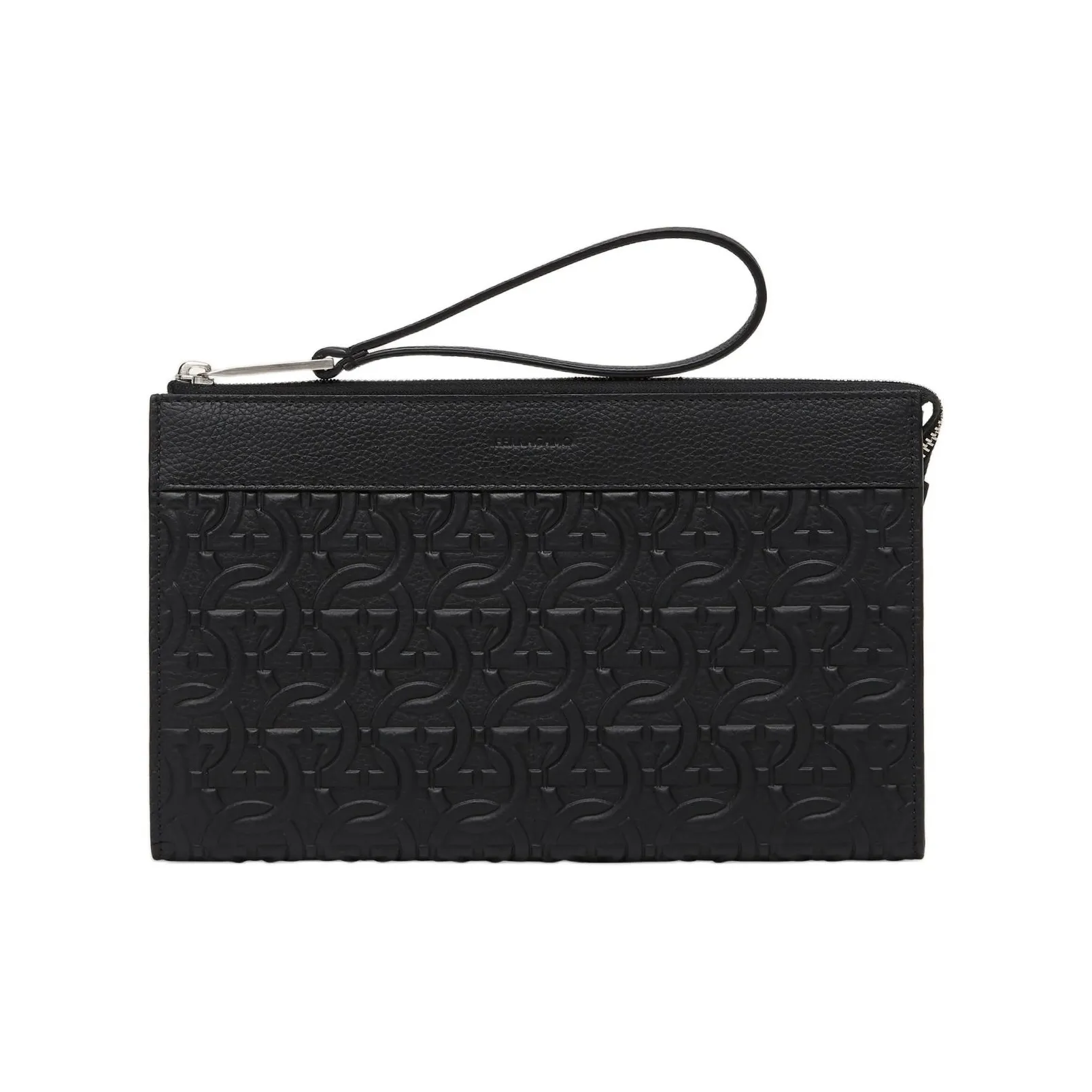 FERRAGAMO Calfskin Clutch Men's Black