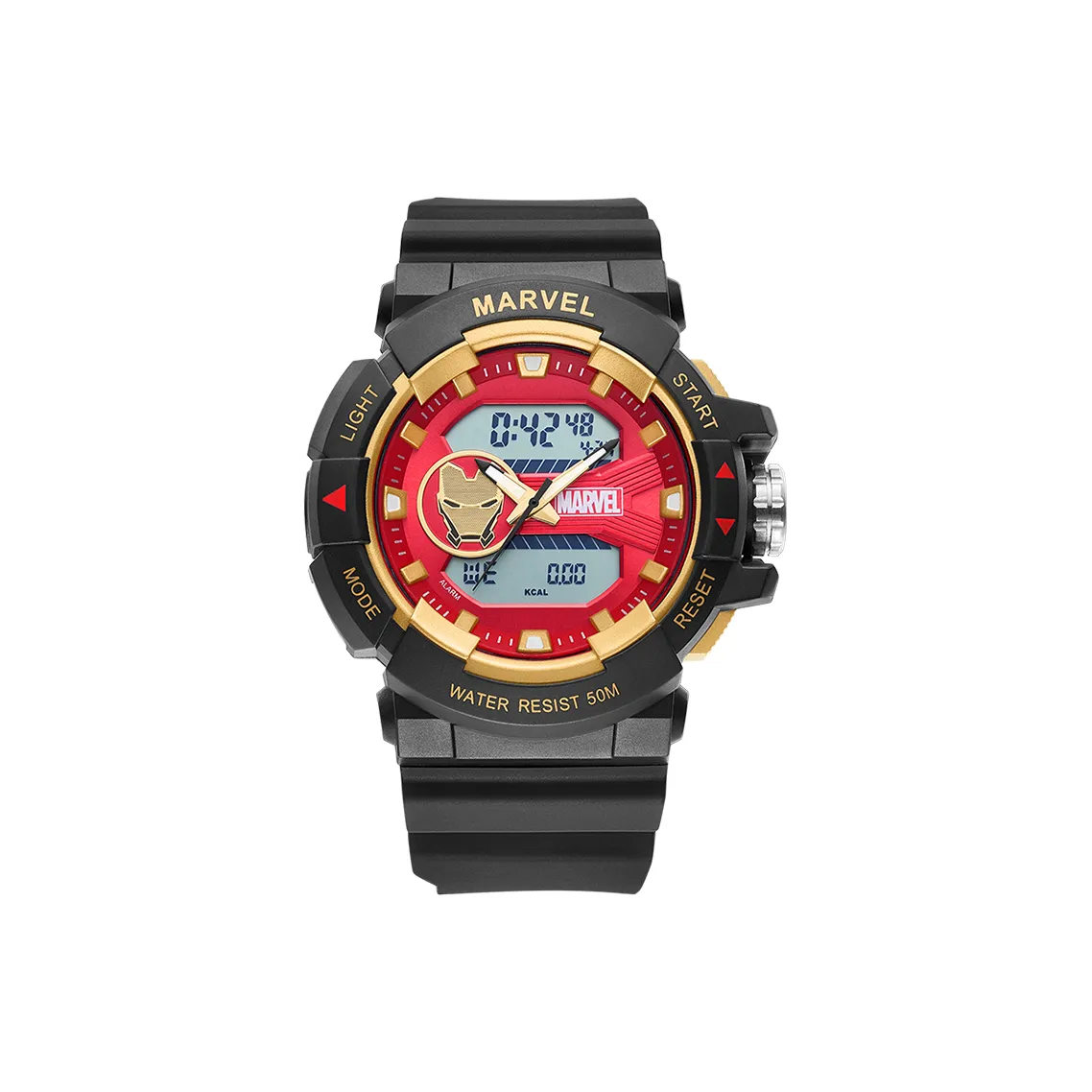 MARVEL Hero Collection Электронный Механизм TPU Ремешок Часы Мужские Красный Циферблат MV 81105B2