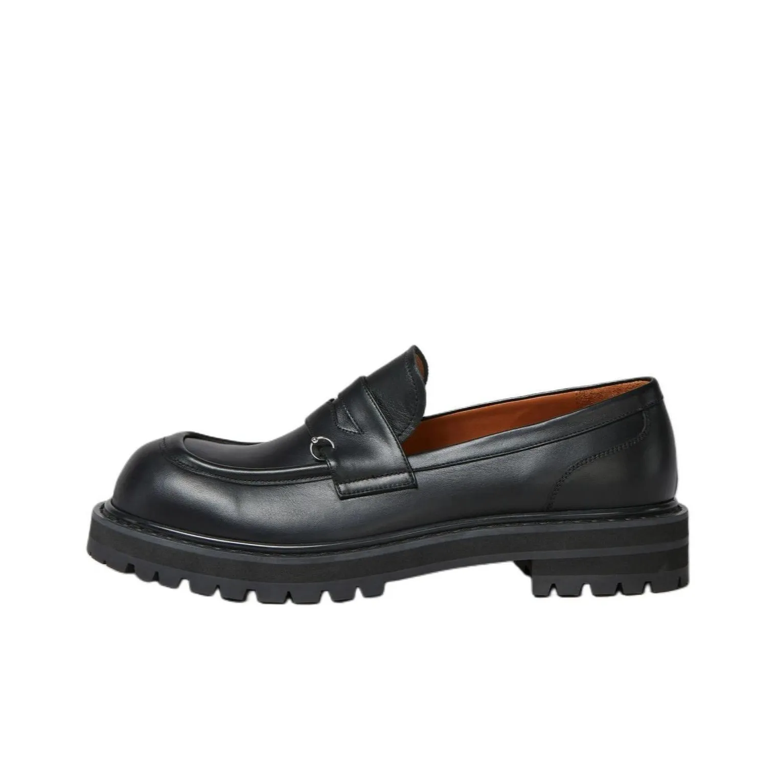 MARNI Penny Slot Round Toe Loafers