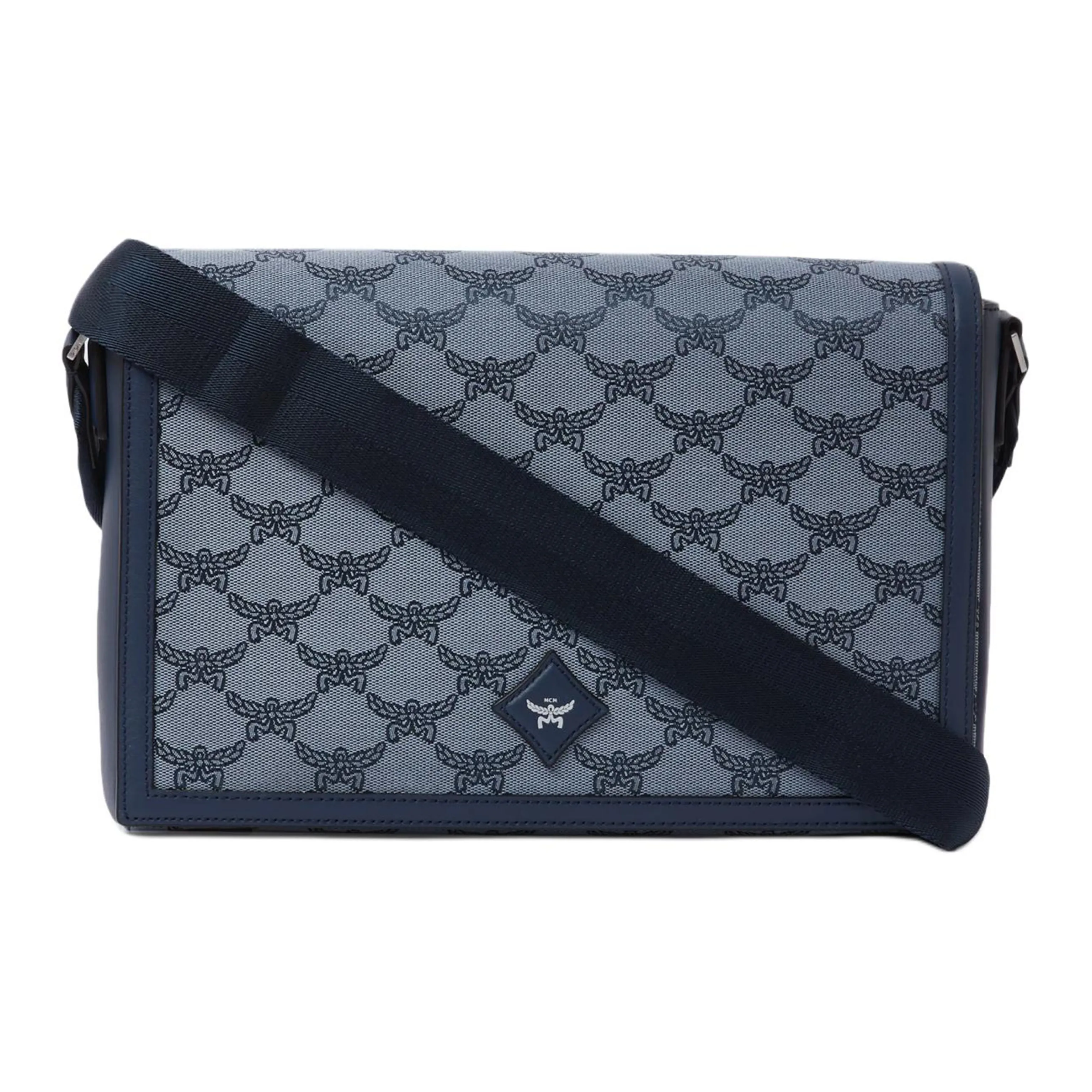 MCM Кожаная отделка в Tiffilla Сумка через плечо Маленькая Мужская Синяя