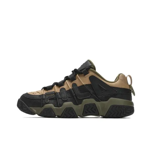 FILA FUSION Barricade Баскетбольные кроссовки Низкие Черно-коричневые Мужские
