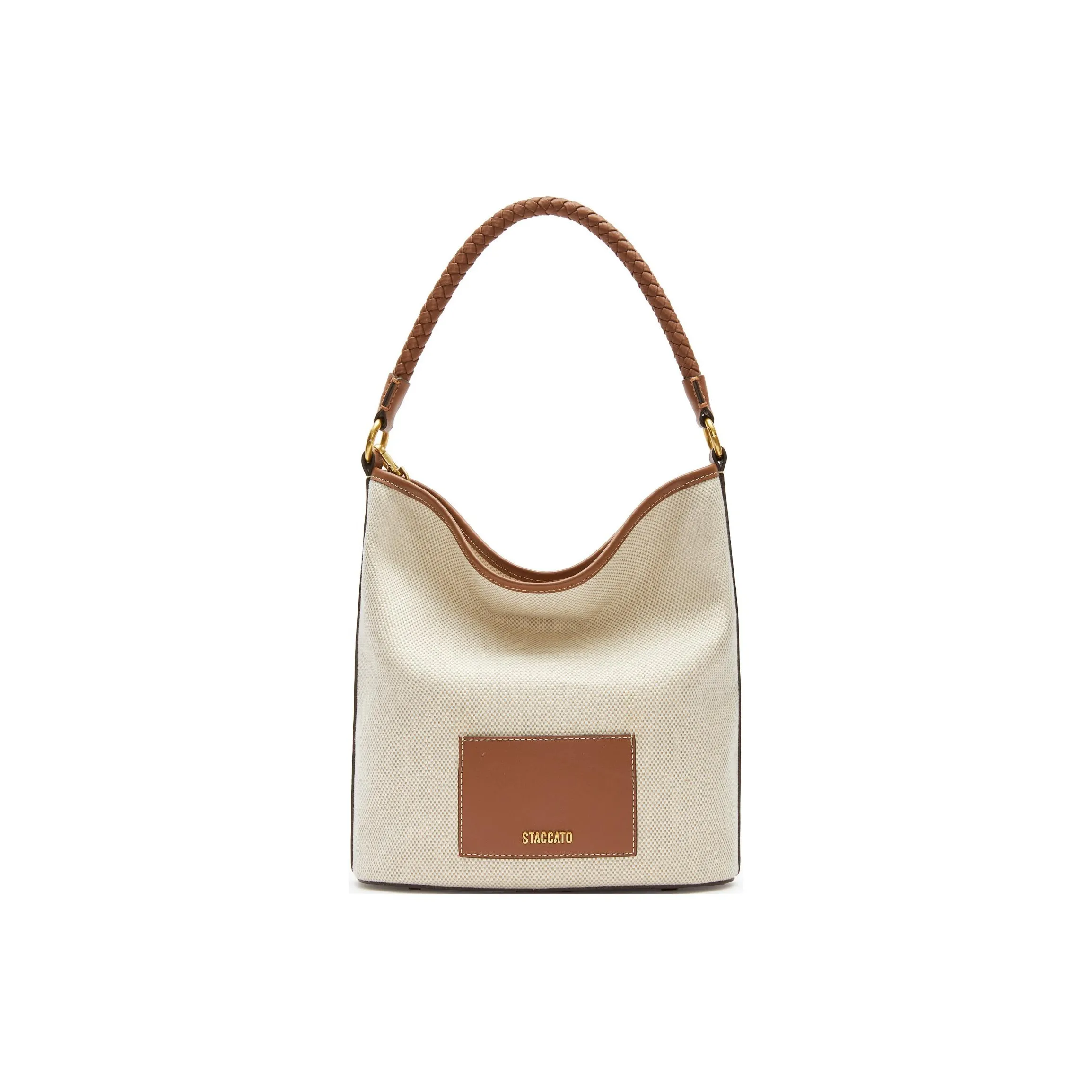 Staccato Cow Leather Bucket Bag, Tote Bag, Crossbody Bag, Shoulder Bag Medium Size Women's Multicolor