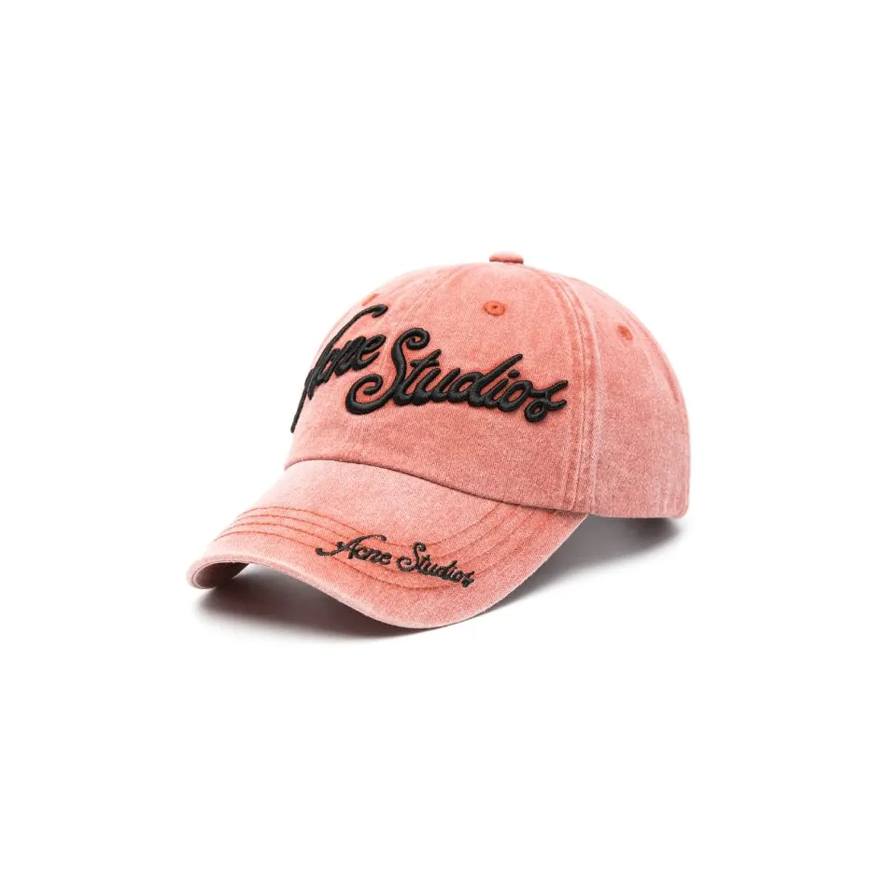 Acne Studios Cotton Baseball Caps Men's Red