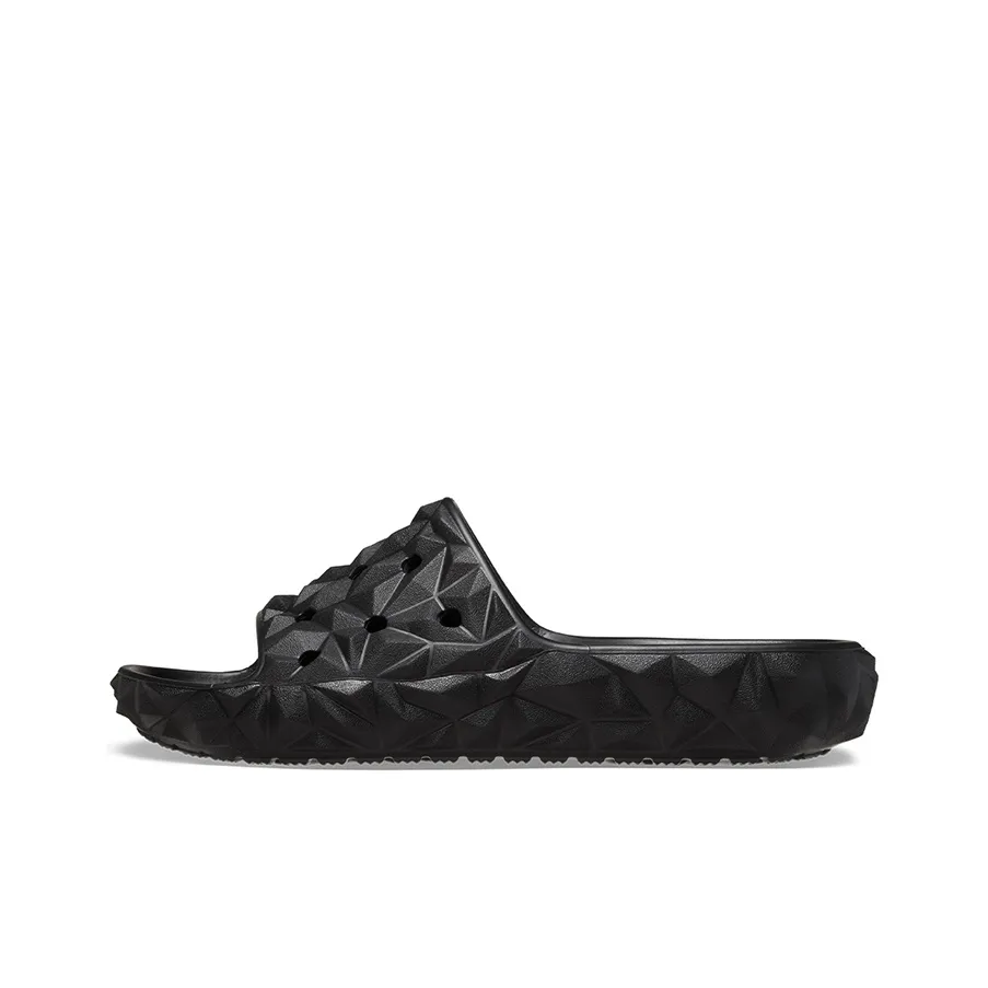 Crocs Classic Geometric Slides 'Black'
