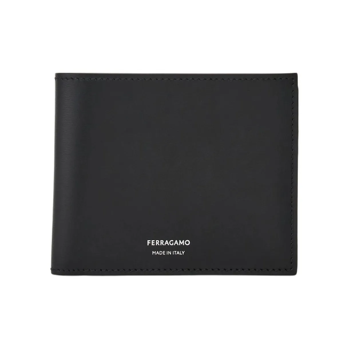 FERRAGAMO Calfskin Wallet Men's Black