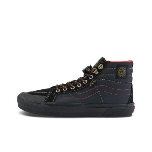 VANS SK8 Кроссовки для скейтбординга Высокие Черно-красные Унисекс