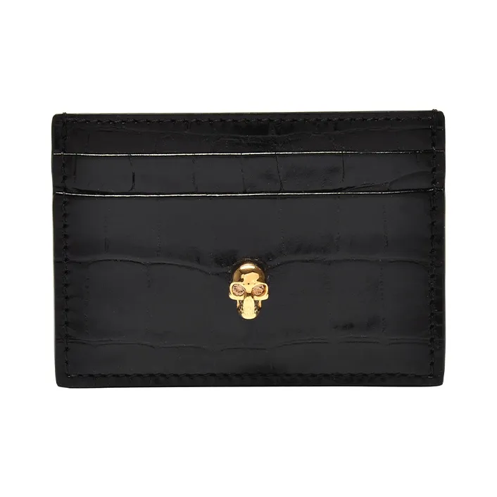 Alexander McQueen Skull Embossed KIDS Effect Cardholder