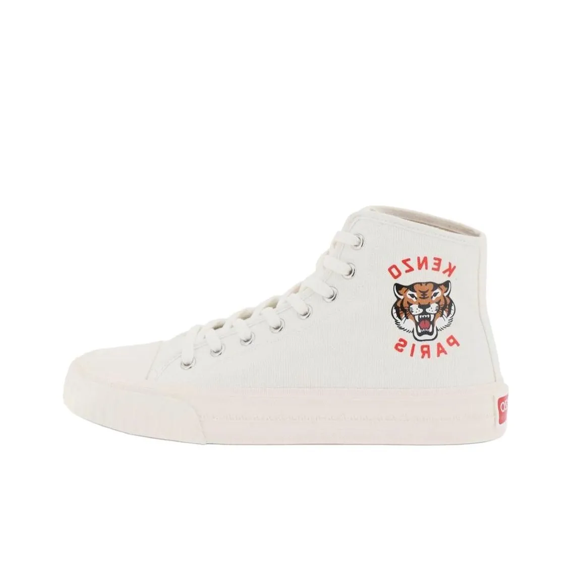 KENZO Tiger-print High-top Sneakers