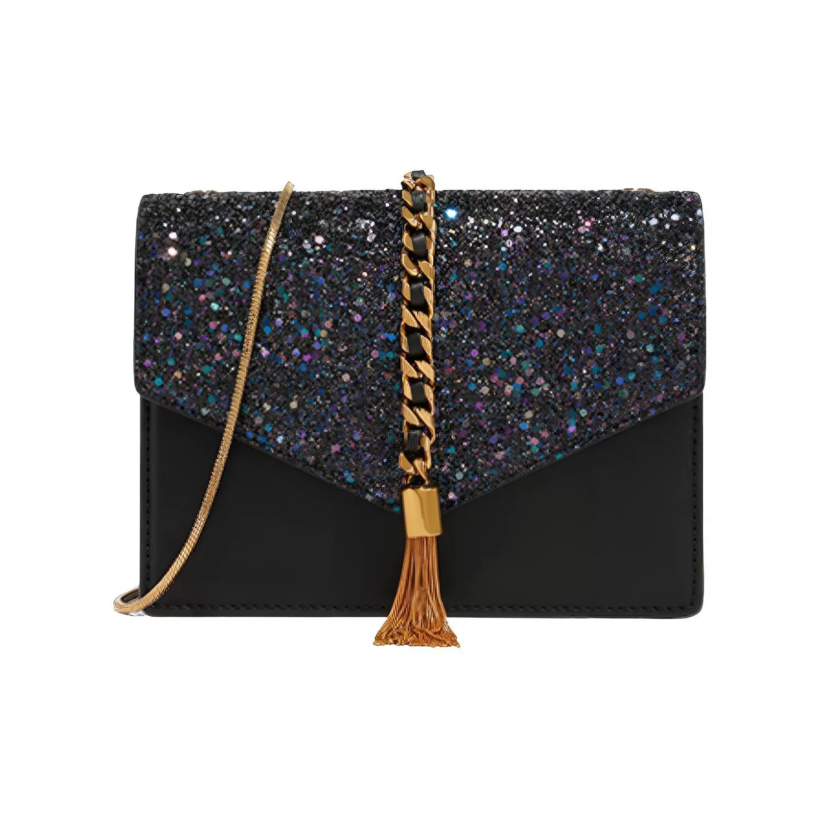 CHARLES KEITH Полиуретан Синтетическая Кожа Плечевая Сумка Женская Черная