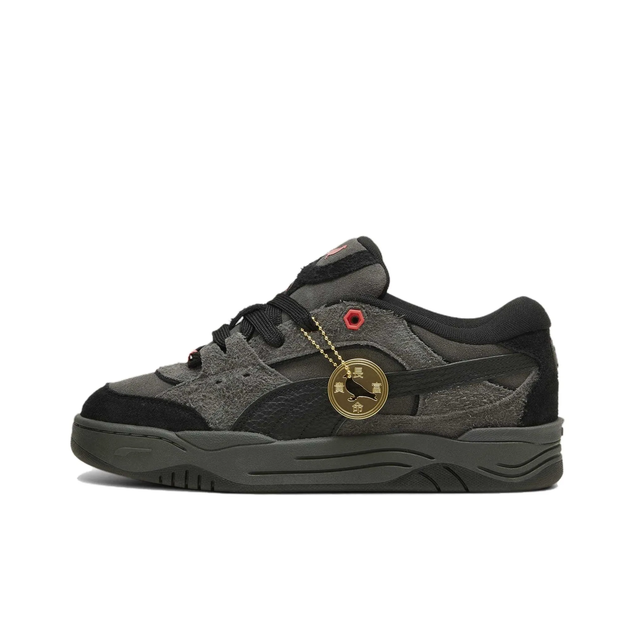 Staple X PUMA 180 Skateboard Shoes Unisex Low Top Gray Black