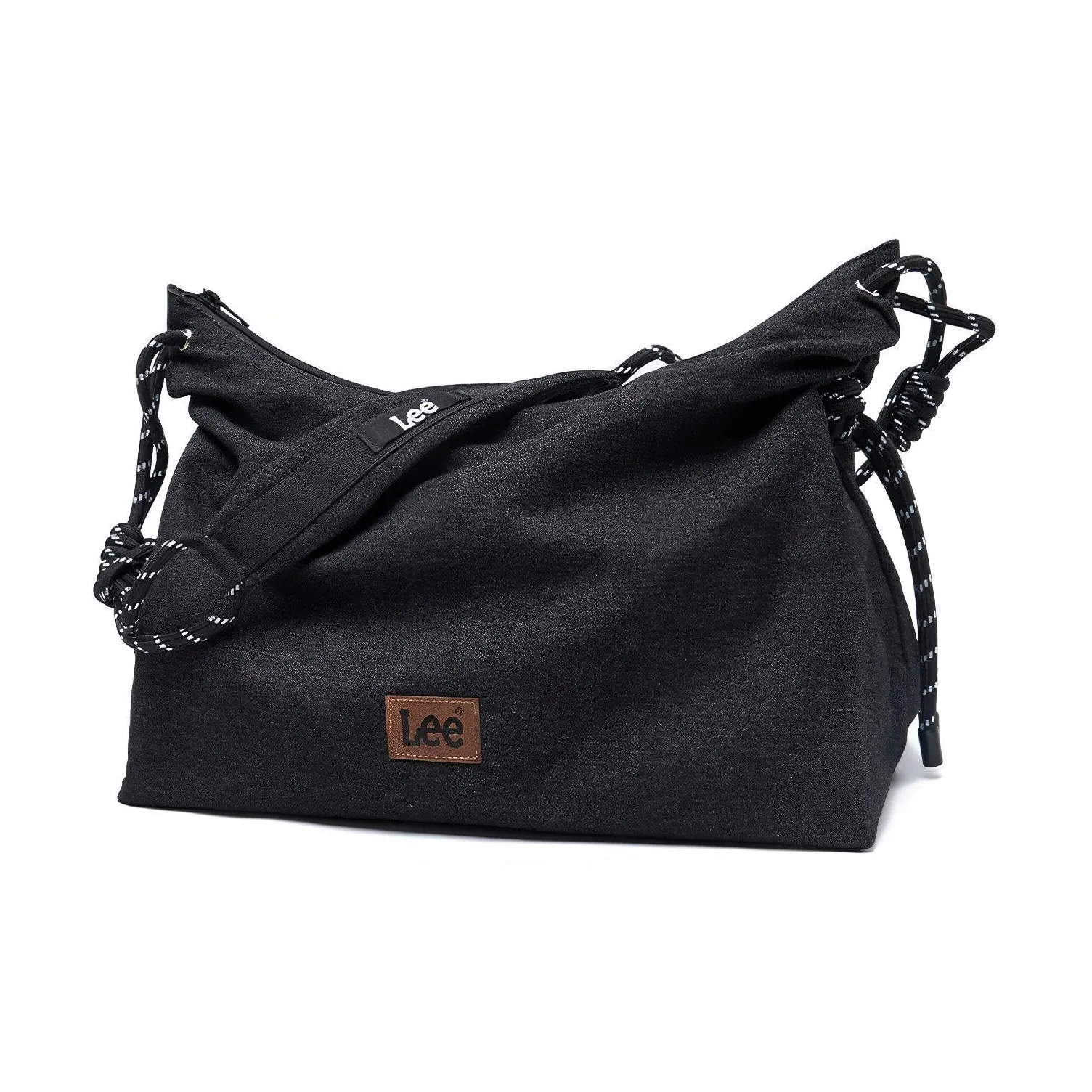 Модель совместного бренда Lee Ткань Американский винтаж Сумка через плечо Средняя Унисекс Джинсовый синий Черный хаки