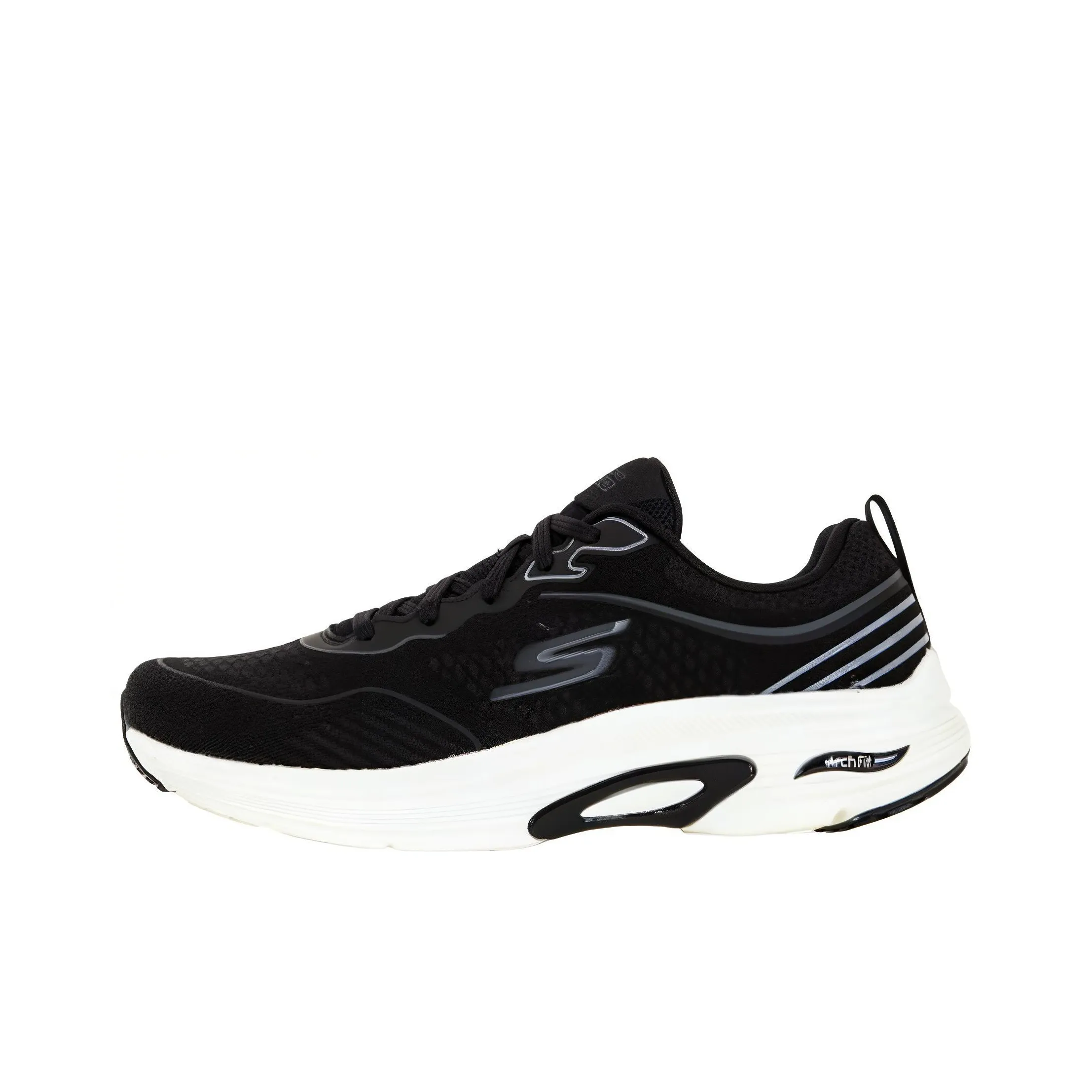 Skechers Arch Fit Low Top Running Shoes Men's Black White