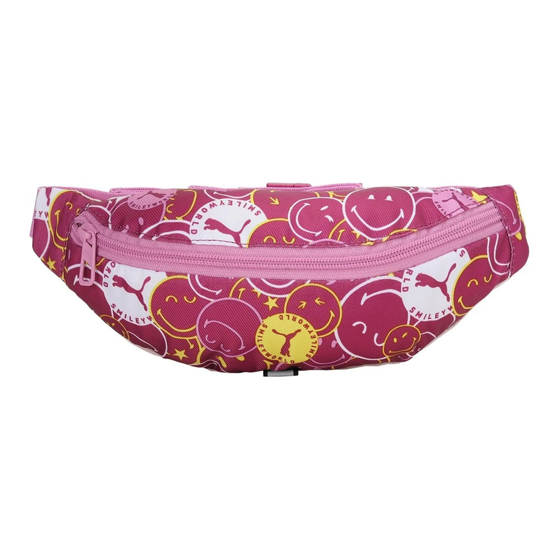 PUMA SMILEYWORLD Collaboration Fabric Shoulder Bag Crossbody Bag Fanny Pack Regular Unisex Burgundy
