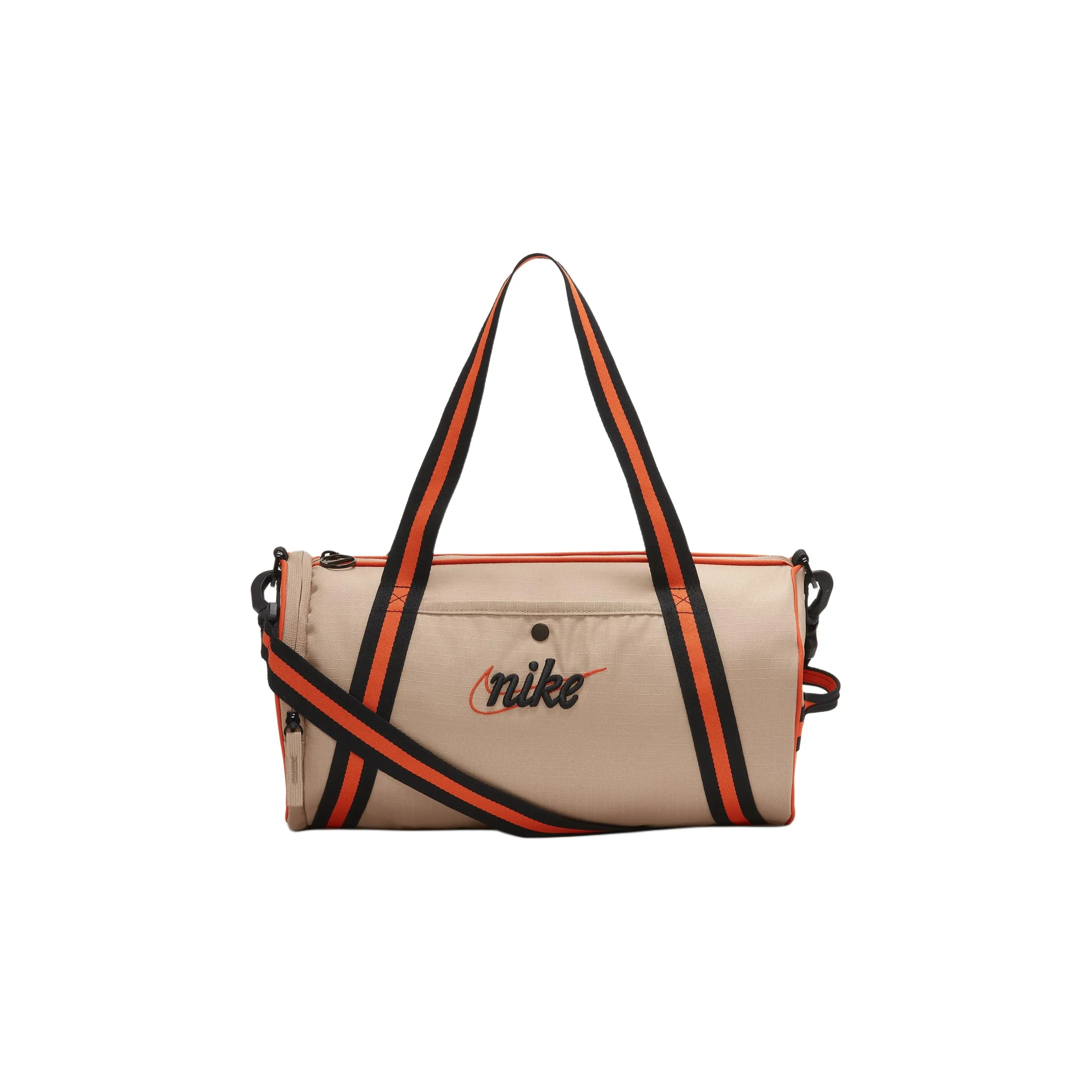 Nike Recycled Polyester Handbag Shoulder Bag Crossbody Bag Travel Bag Regular Unisex Hemp & Lampwort Orange & Black