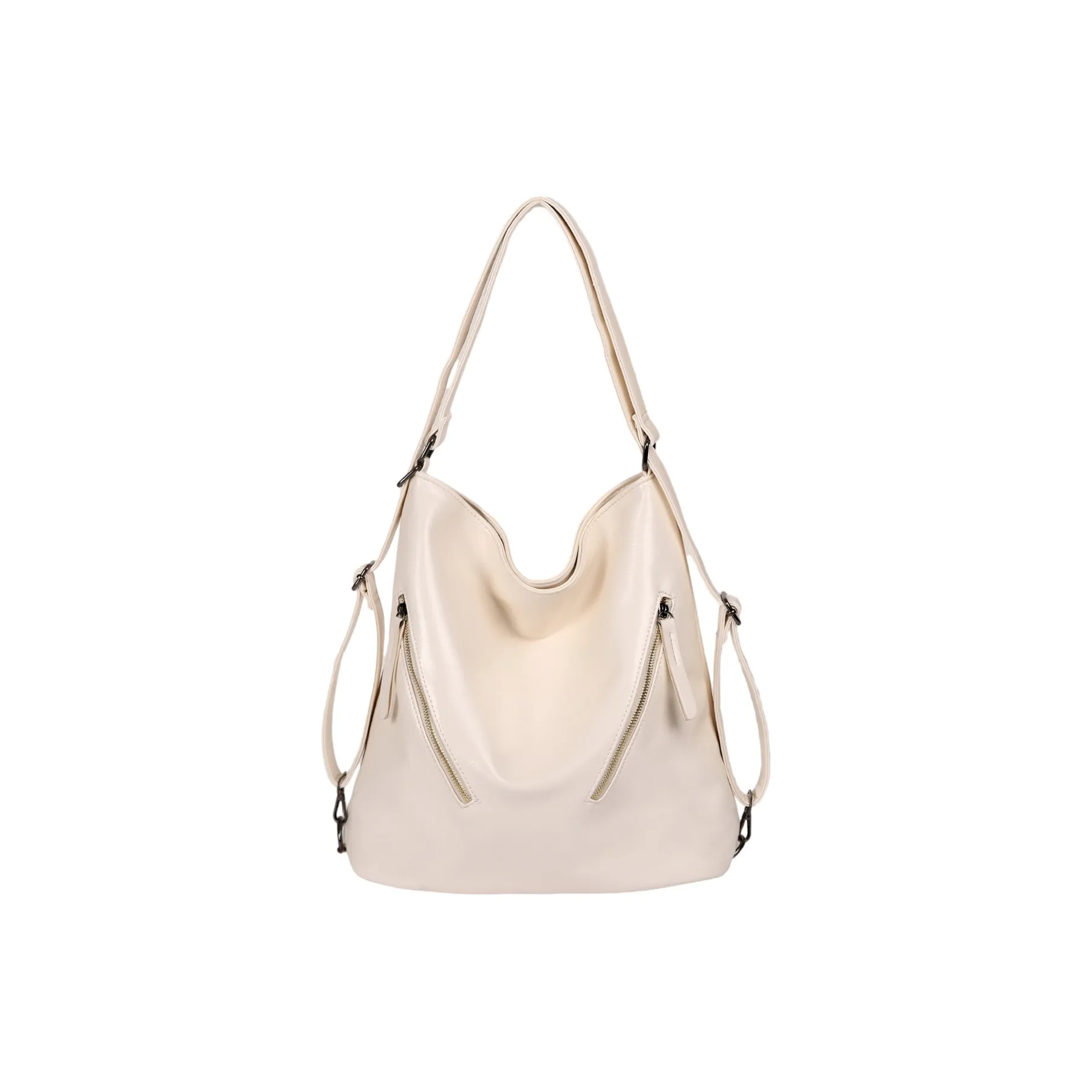 UNITE STAR ПУ (полиуретан) Сумка-тоут Сумка через плечо Рюкзак Стандартный Женский Черный Серебристый Экрю