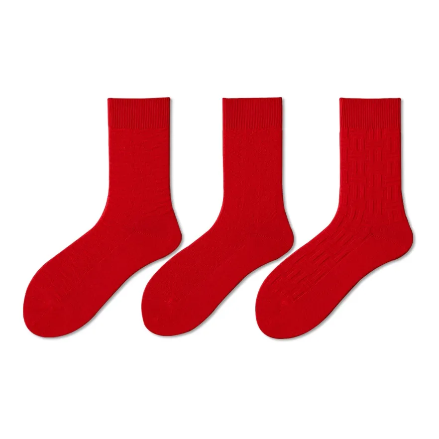 Vineberry Подарочная коробка носков для женщин 3 упаковки красный