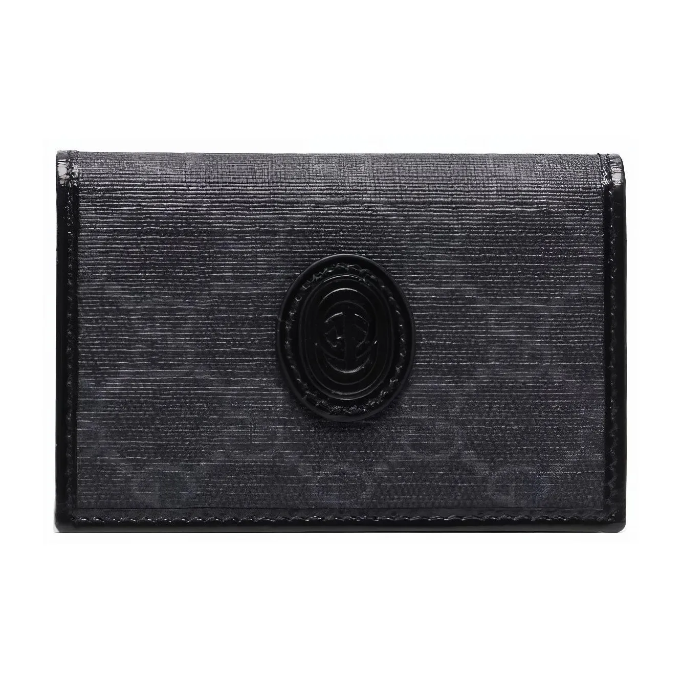 GUCCI Canvas Держатель для карт кошелек Мужской Черный