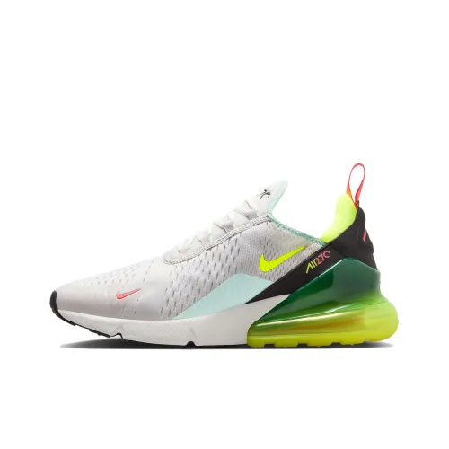 Nike Air Max 270 Повседневная обувь Низкий верх Белый зеленый черный Мужская