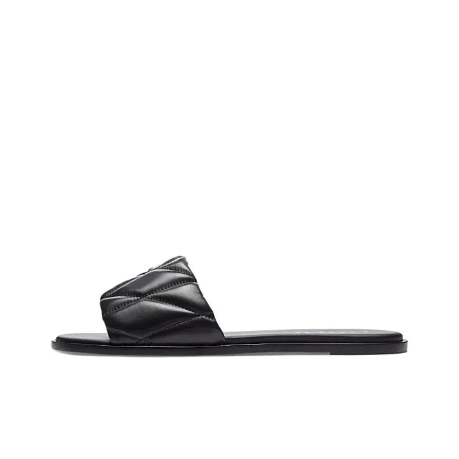 COACH Logo-plaque Leather Slides