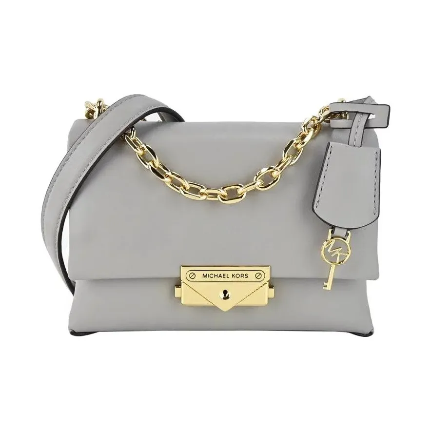 MICHAEL KORS Cece Calfskin Shoulder Bag Crossbody Bag Small Size Women's Gray