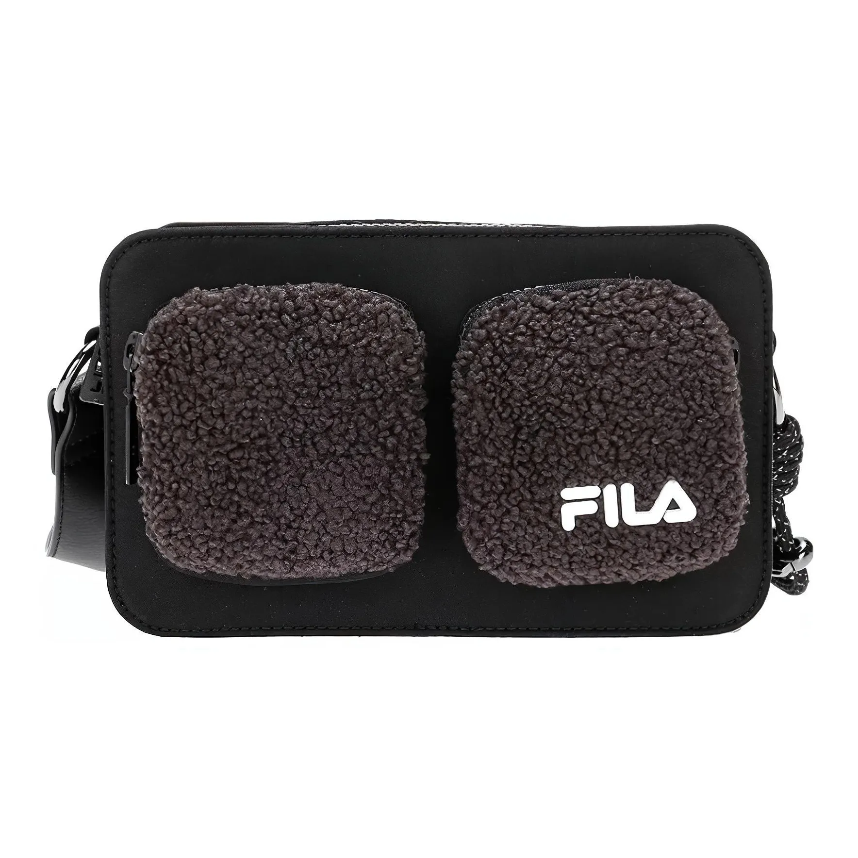 FILA FUSION Sherpa Camera Bag, Shoulder Bag, Crossbody Bag Women's Black