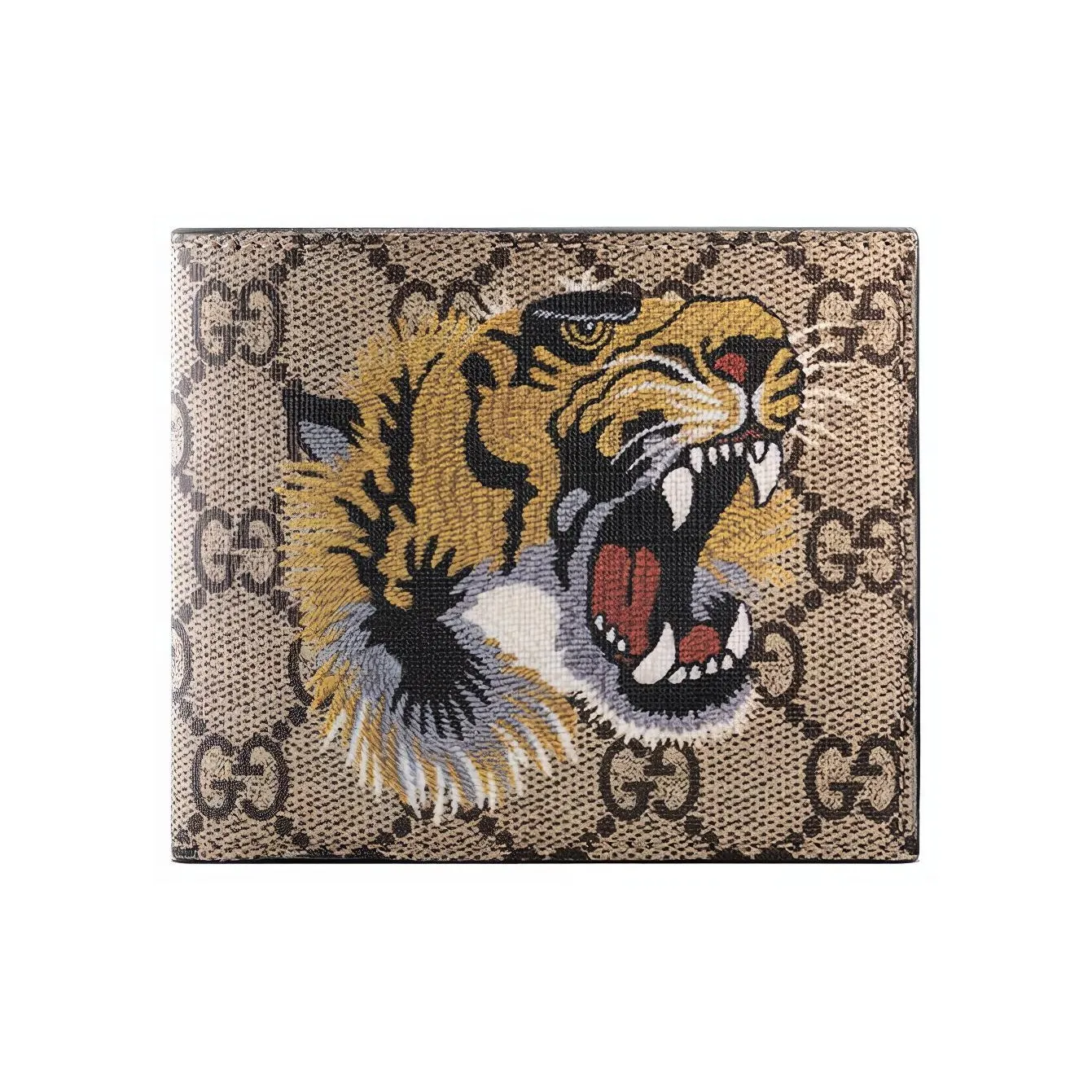 GUCCI Canvas Wallet, Wallet Men's Ebony