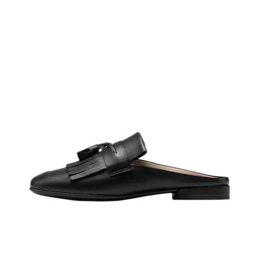 Ecco Домашние тапочки 2 см Женские Черные