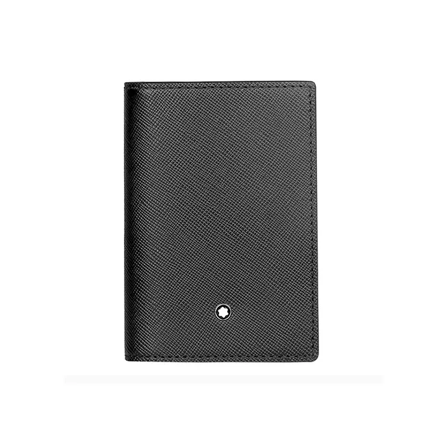 MONTBLANC Meisterstuck Leather Business Card Holder Wallet Men's Black