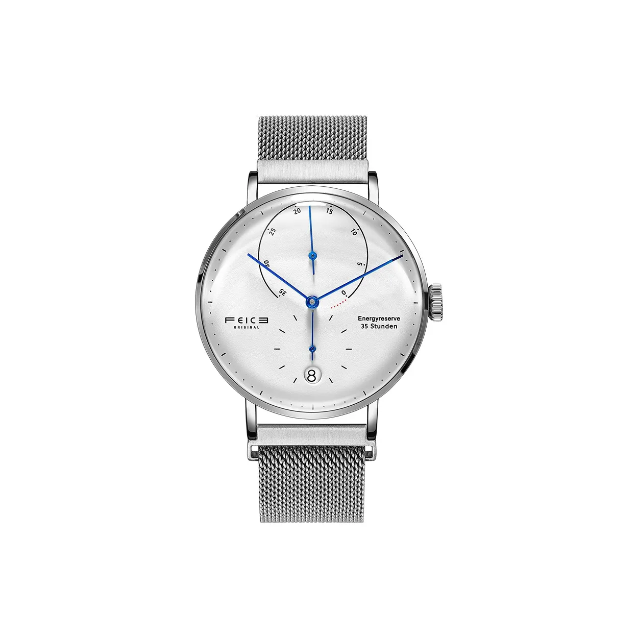 FEIKE Dream Arc Collection Механическое устройство натуральная кожа ремешок часы для мужчин белый циферблат