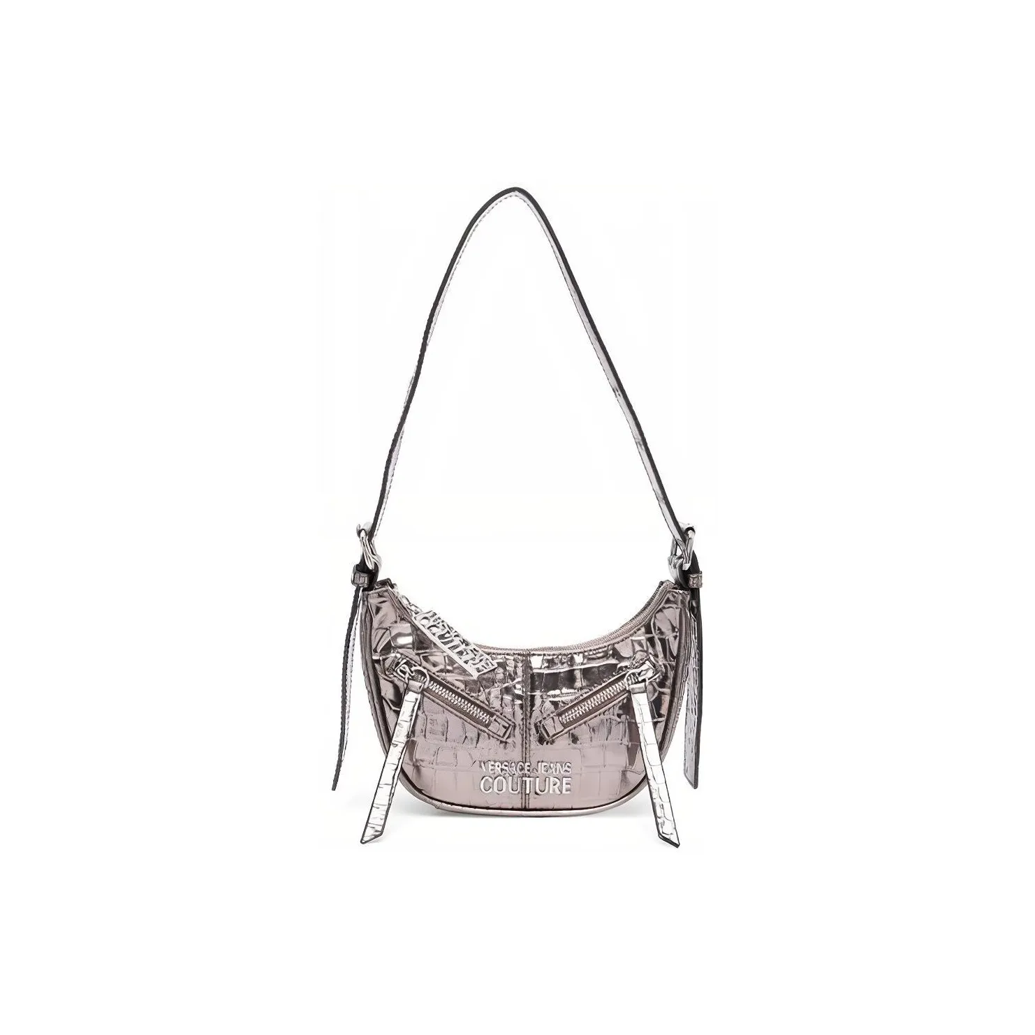 VERSACE JEANS COUTURE Polyurethane Handbag, Shoulder Bag Women's Cannon Barrel Gray