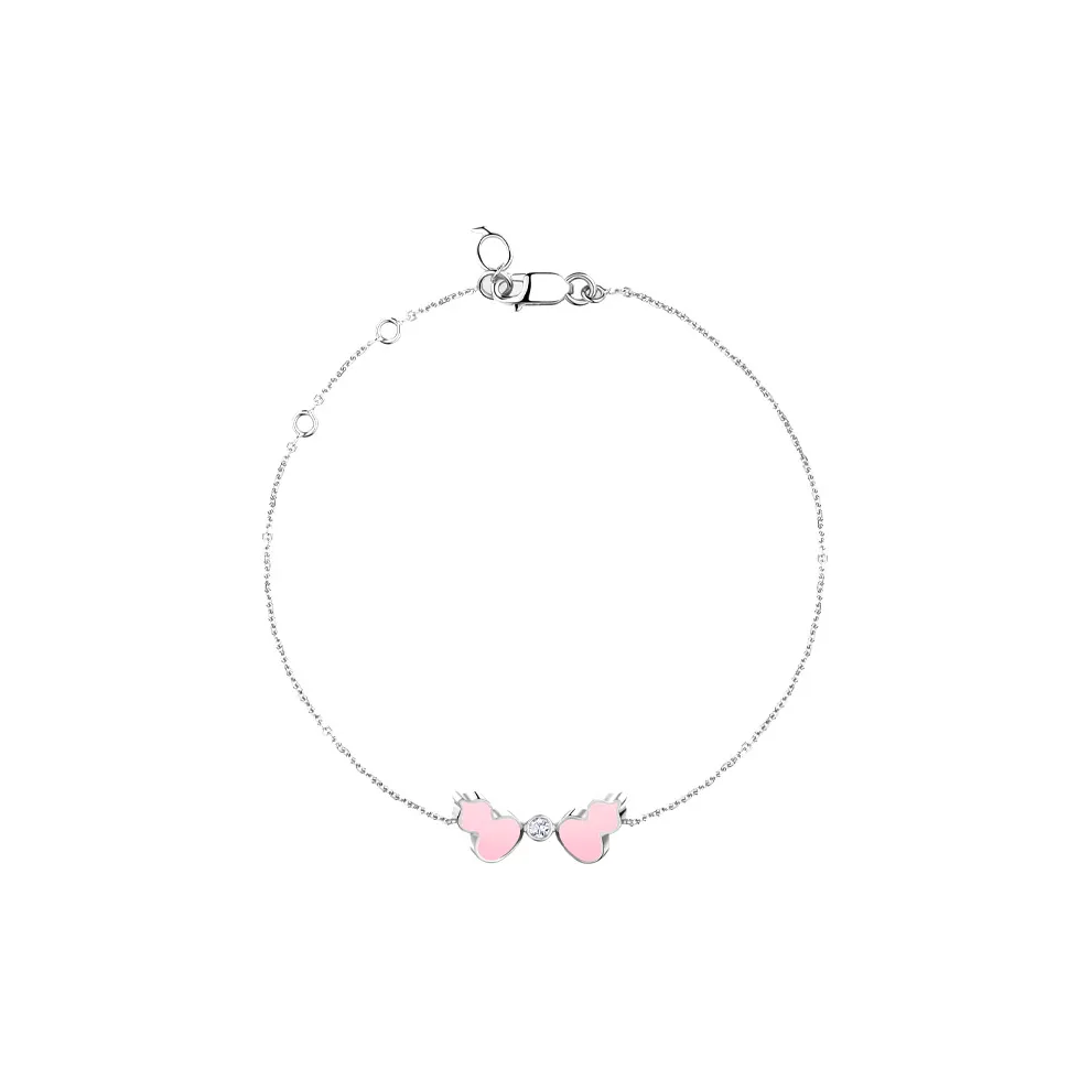 Qeelin 18K White Gold, Diamond Bracelets Women's Silver