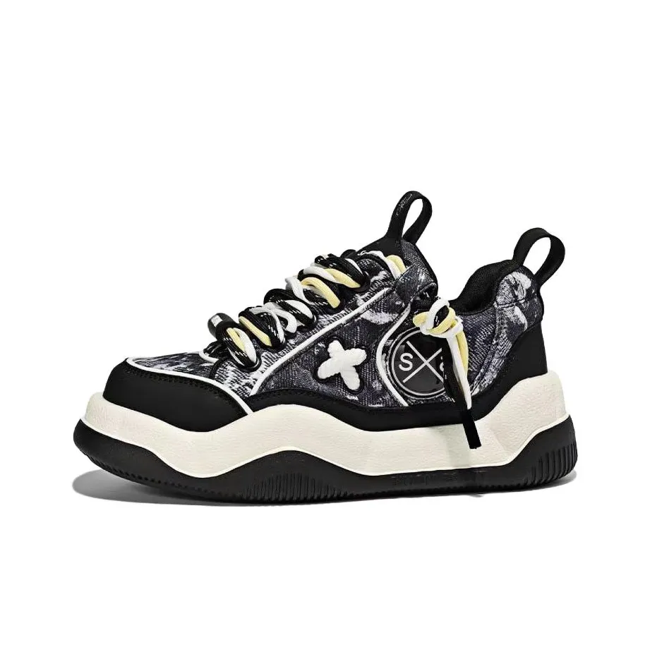 SIMON SCOTT SS Casual Shoes Unisex Low Top Black