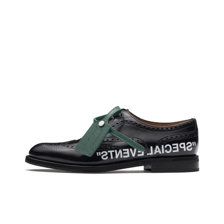 CHURCH'S X Off-White Burwood Slogan-print Brogues