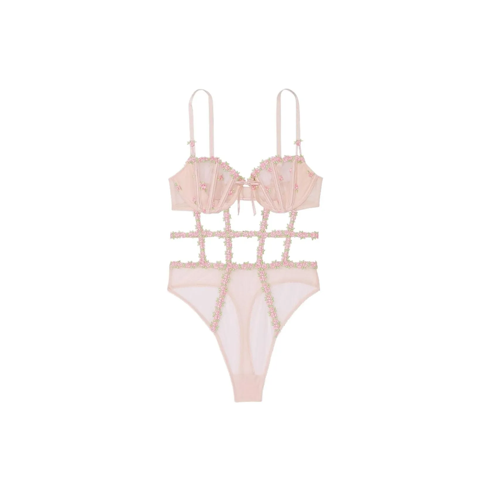 VICTORIA'S SECRET Комбинезон Женский Вишневый Цветок Розовый