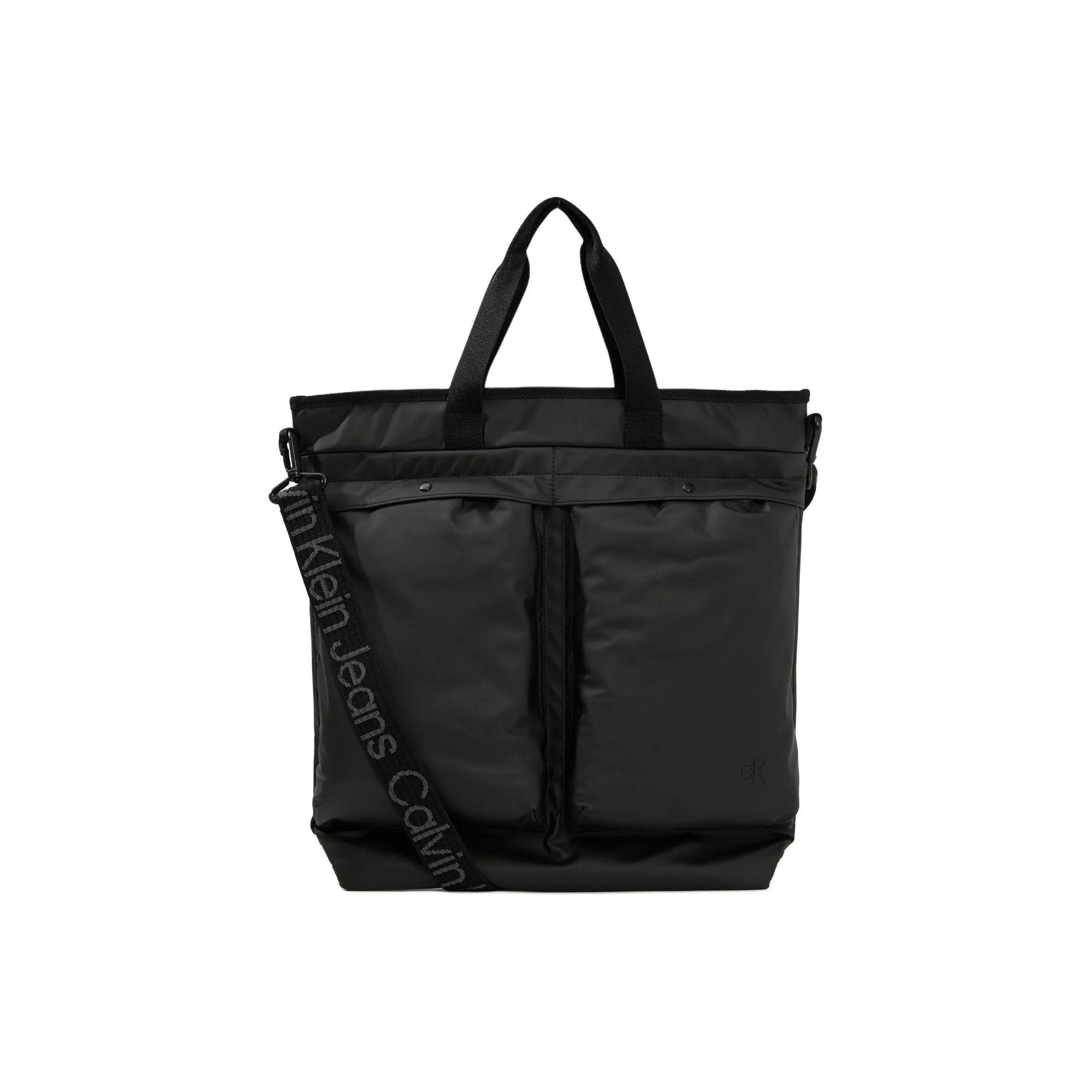 CALVIN KLEIN Polyester Shoulder Bag, Crossbody Bag, Handbag Men's Black