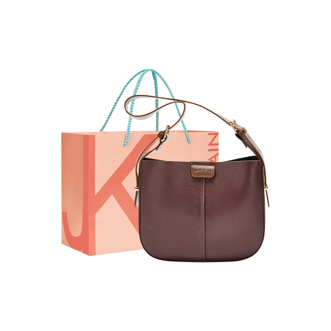 JANE KLAIN Синтетическая кожа MOTHER Daughter Ведрообразная сумка Портативная сумка через плечо Сумка на плечо Женская Белая Черная Коричневая