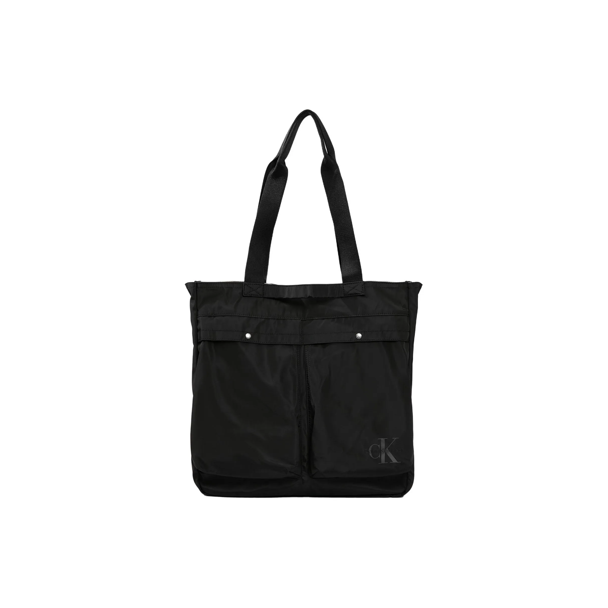 CK/Calvin Klein Nylon Tote Bag Shopping Bag Shoulder Bag Handbag Large Size Men's Black