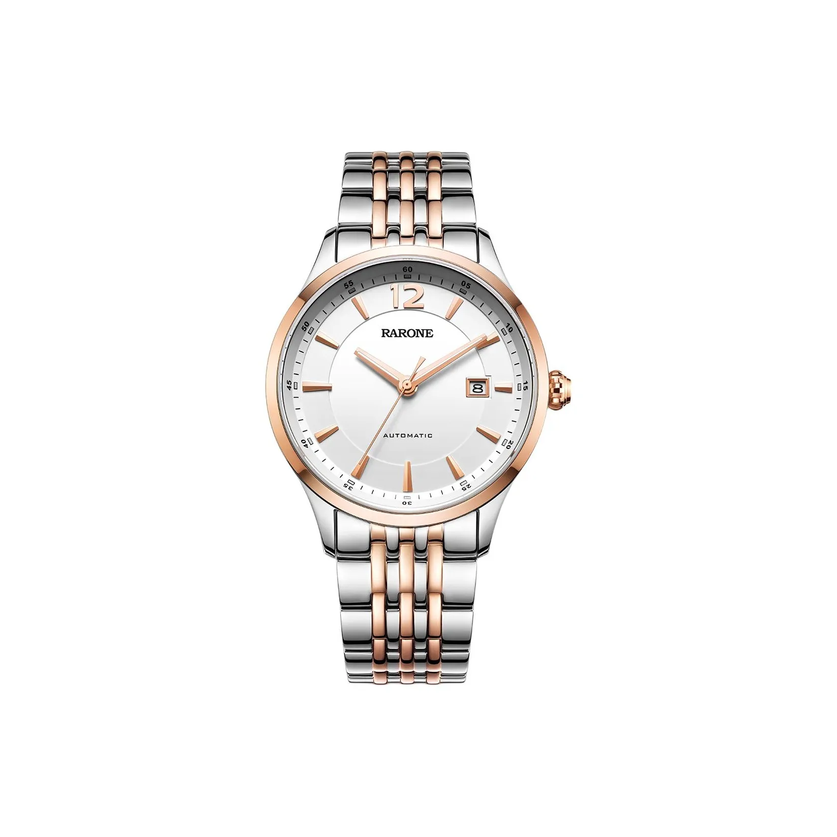 RARONE Master Collection Golden EAGLE Механический механизм ремешок из нержавеющей стали мужские часы белый циферблат