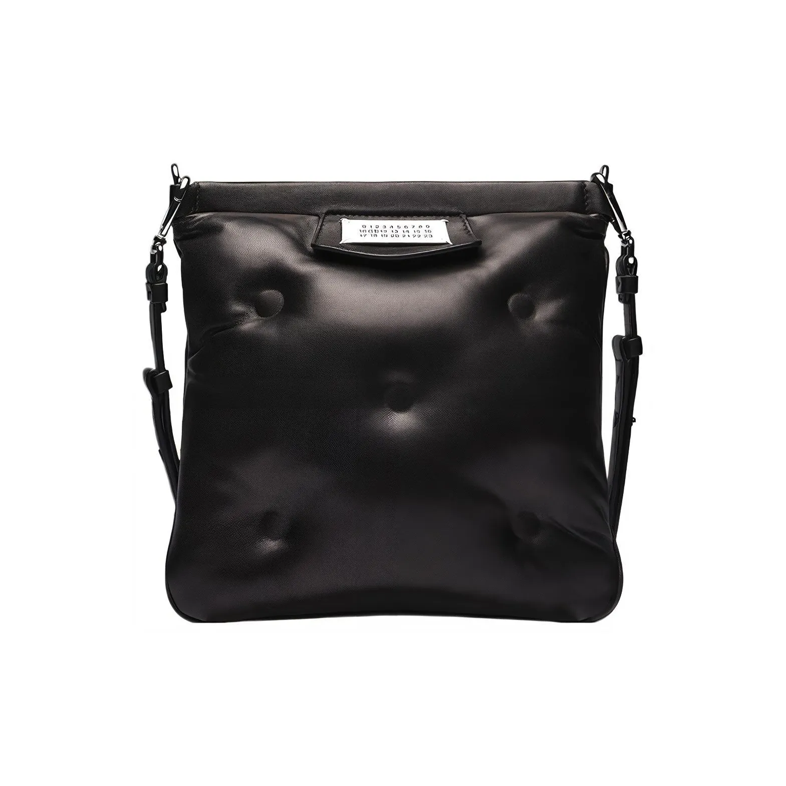 Maison Margiela Quilted Logo Patch Messenger Bag
