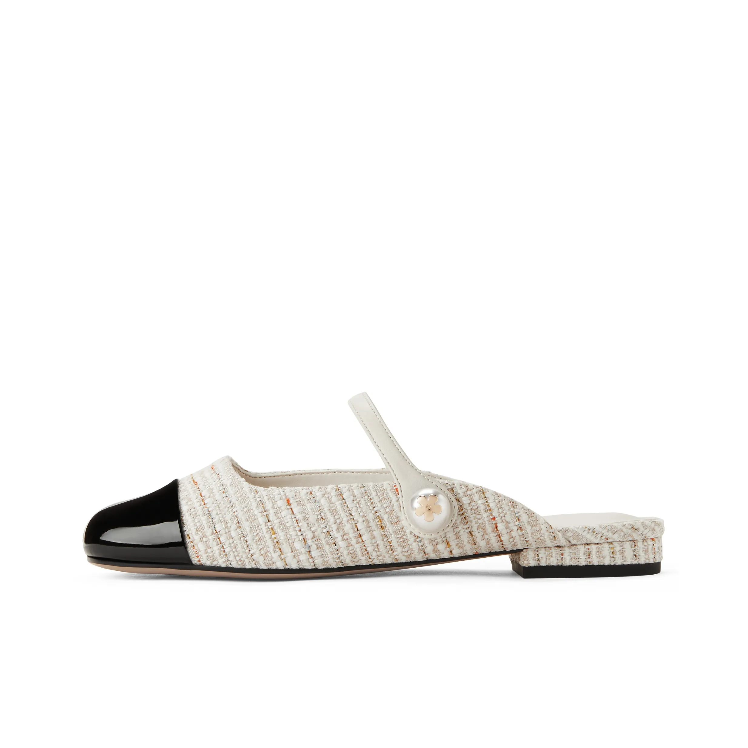 CHARLES&KEITH Composite Sole Closed Toe Slippers 1 5cm Women's