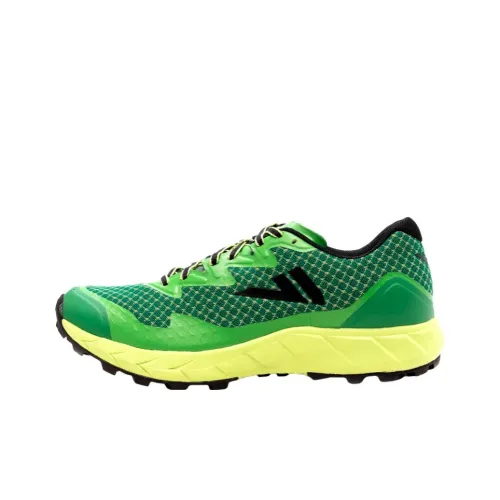 VJ Shoes Беговые кроссовки Низкие Зелёно-чёрные Унисекс