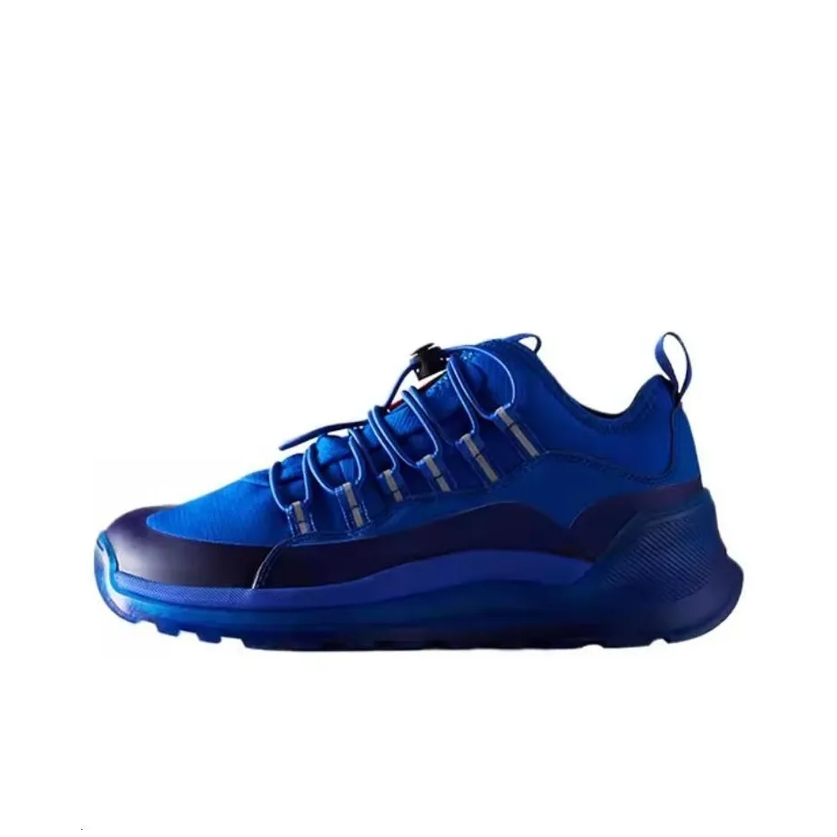 HUNTER Shock Absorbers Slip-Resistant Low Top Hiking Shoes Men's Blue HUNTER Shock Absorbers Slip-Resistant Низкий Топ Походная обувь Мужская Синяя