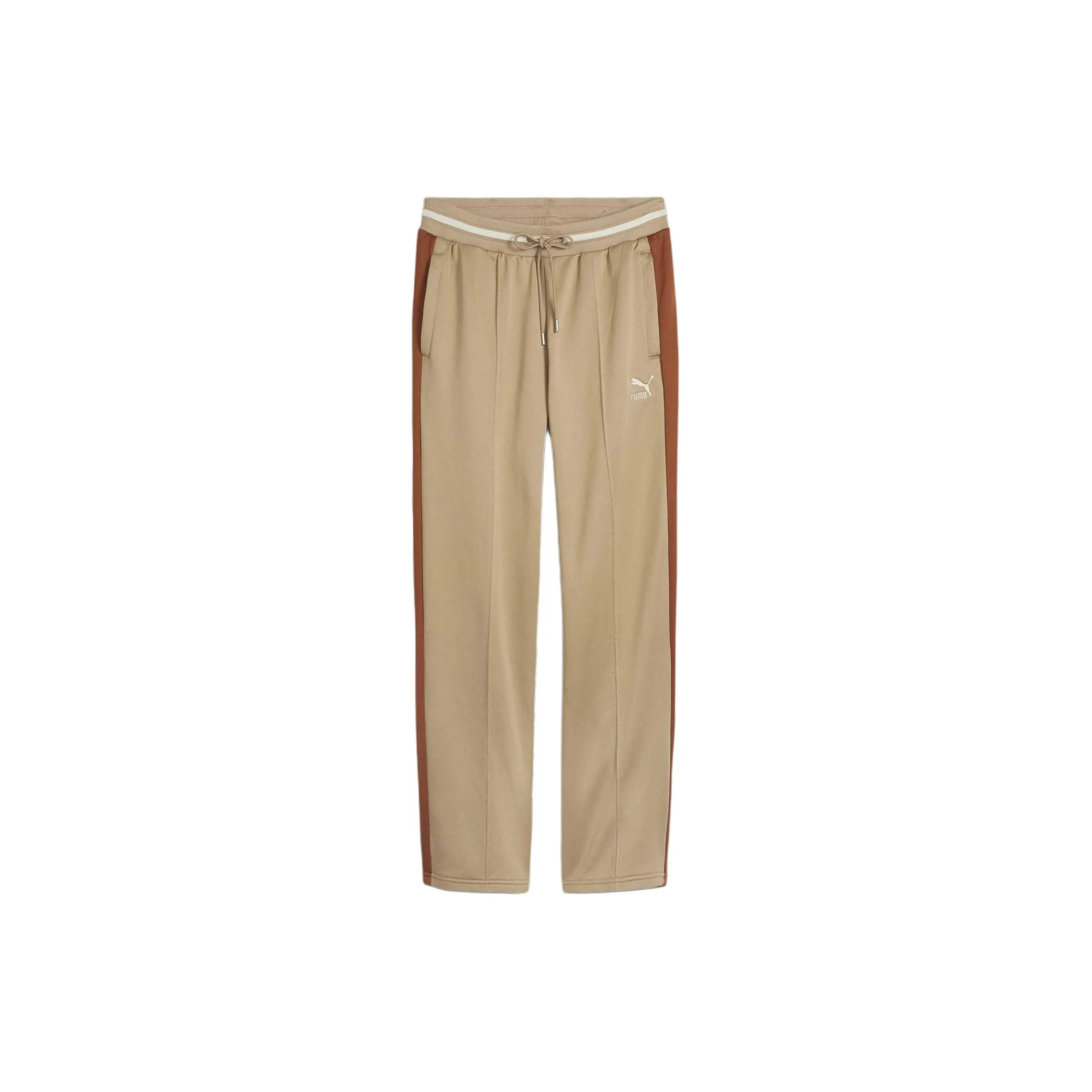PUMA Knitted Fabric Retro Sports Pants Men's Tan