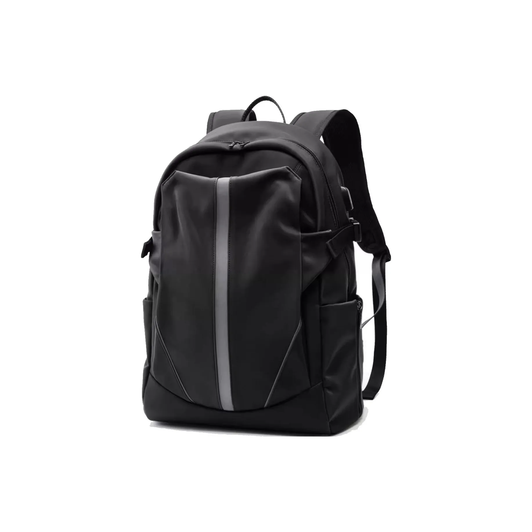ReeYee Polyester Polyester Laptop Backpack Medium Size Unisex Black